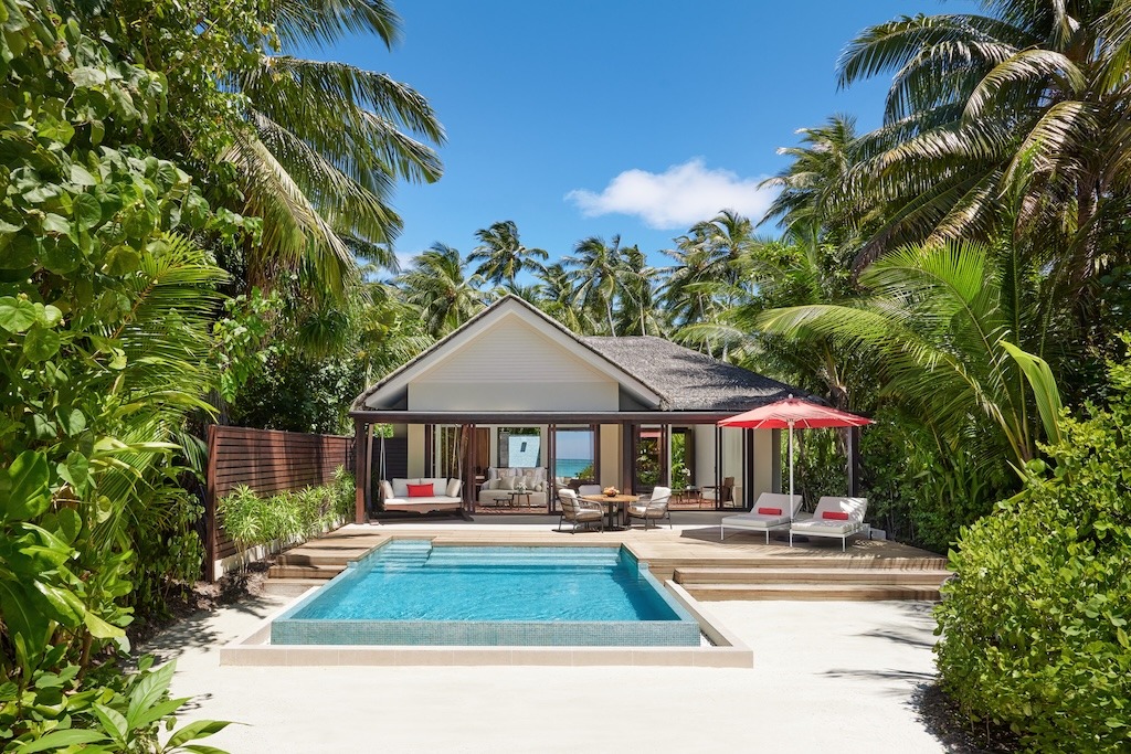 Niyama Private Islands Deluxe Family Beach Pool Villas Front Bliss