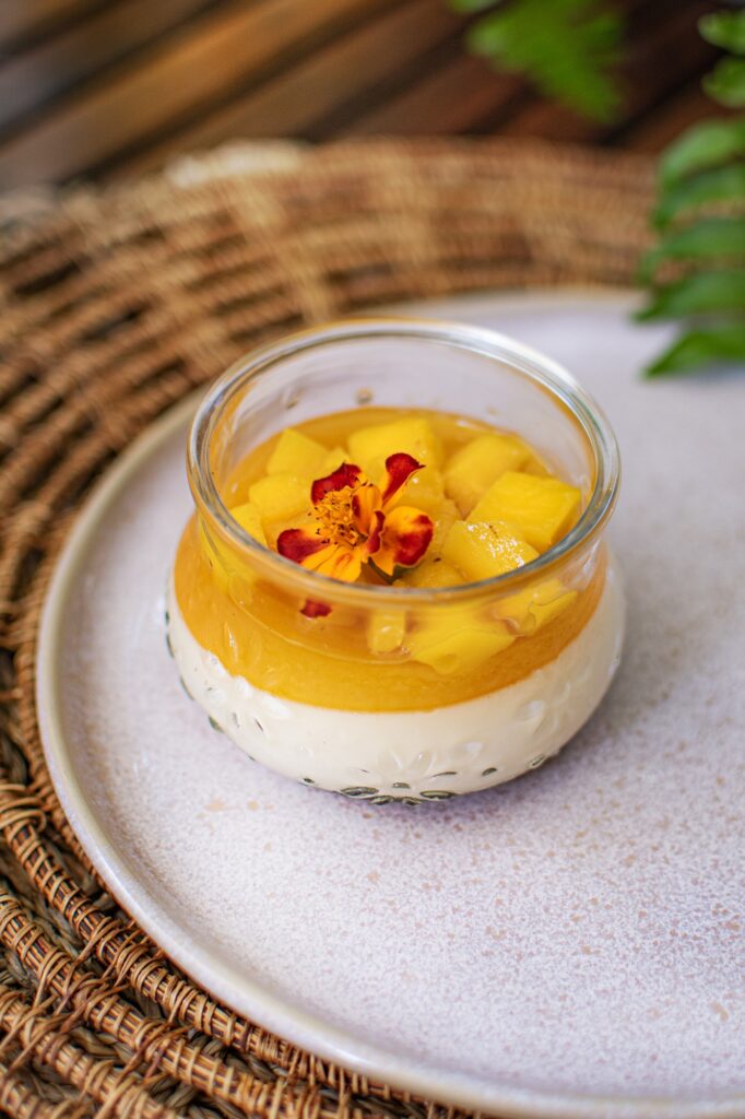 ALMOCO PANACOTA DE MANGA