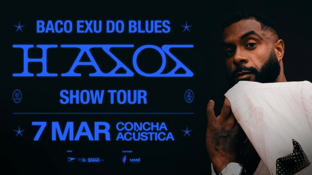 Baco Exu do Blues estreia a turnê "HASOS" no dia 7 de março, na Concha Acústica do TCA