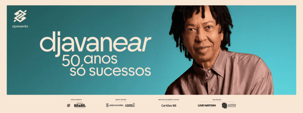 O público que for ao show de Djavan em Salvador poderá reviver canções que marcaram gerações.