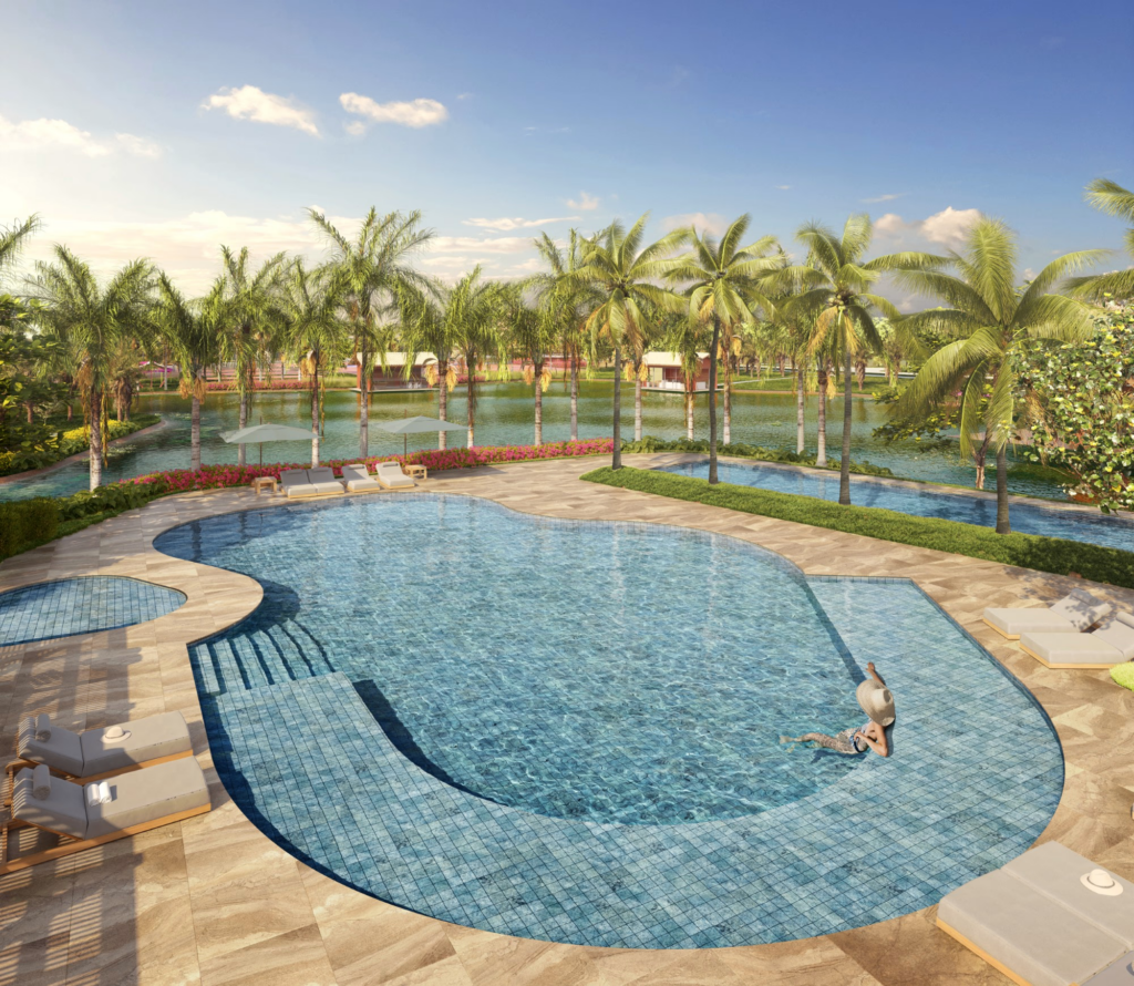 O Riviera Praia do Forte possui uma proposta que valoriza o equilíbrio entre privacidade, lazer e integração paisagística.