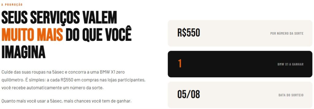promocao 5asec bmw