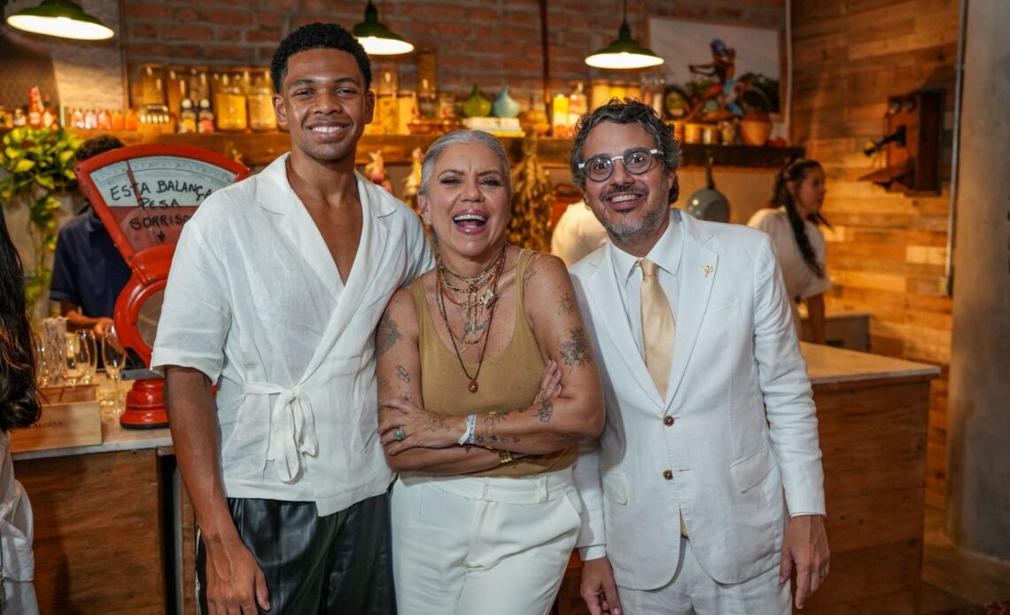 Astrid Fontenelle Fausto Franco e o filho Gabriel Foto Betto Jr