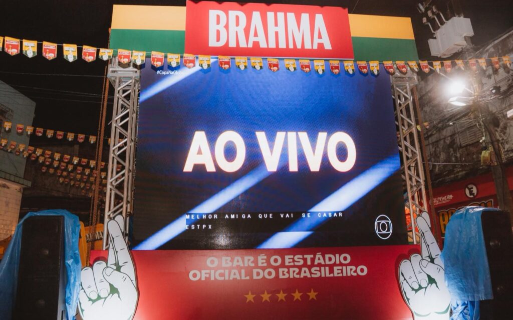 Brasil x Escócia: Rua Nº 1 prepara dia de festa e torcida no bairro da Saúde 2 bar do leo jogo copa brasil brahma divulgacao 1