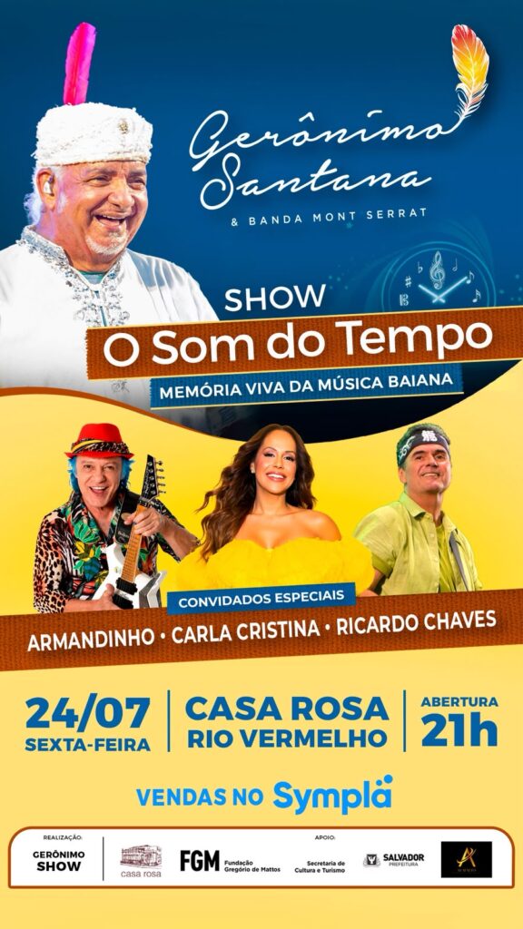Gerônimo celebra 53 anos de carreira com show na Casa Rosa 2 CARD