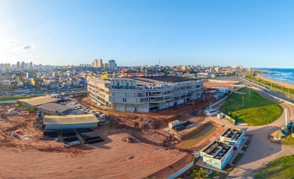 Obras da Arena Multiuso Antônio Balbino entram na reta final 1 arena multiuso foto igor santos secom pms