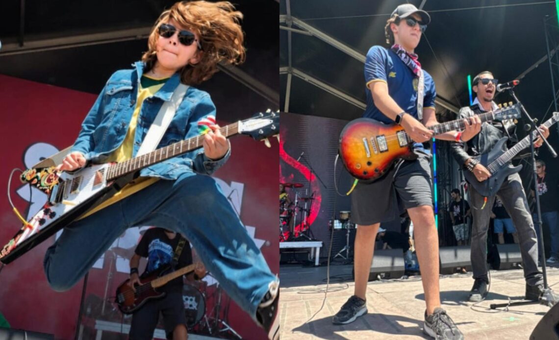 Guitarristas adolescentes de Salvador se apresentam no Rock in Rio Lisboa 1 guitarristas baianos rock in rio lisboa