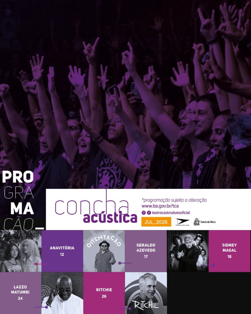 Geraldo Azevedo, Sidney Magal, Lazzo e Ritchie se apresentam na Concha em julho 6 programacao concha