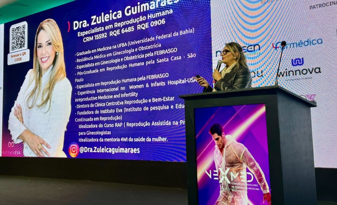 Médica baiana é destaque em congresso nacional de medicina regenerativa 1 zuleica congresso
