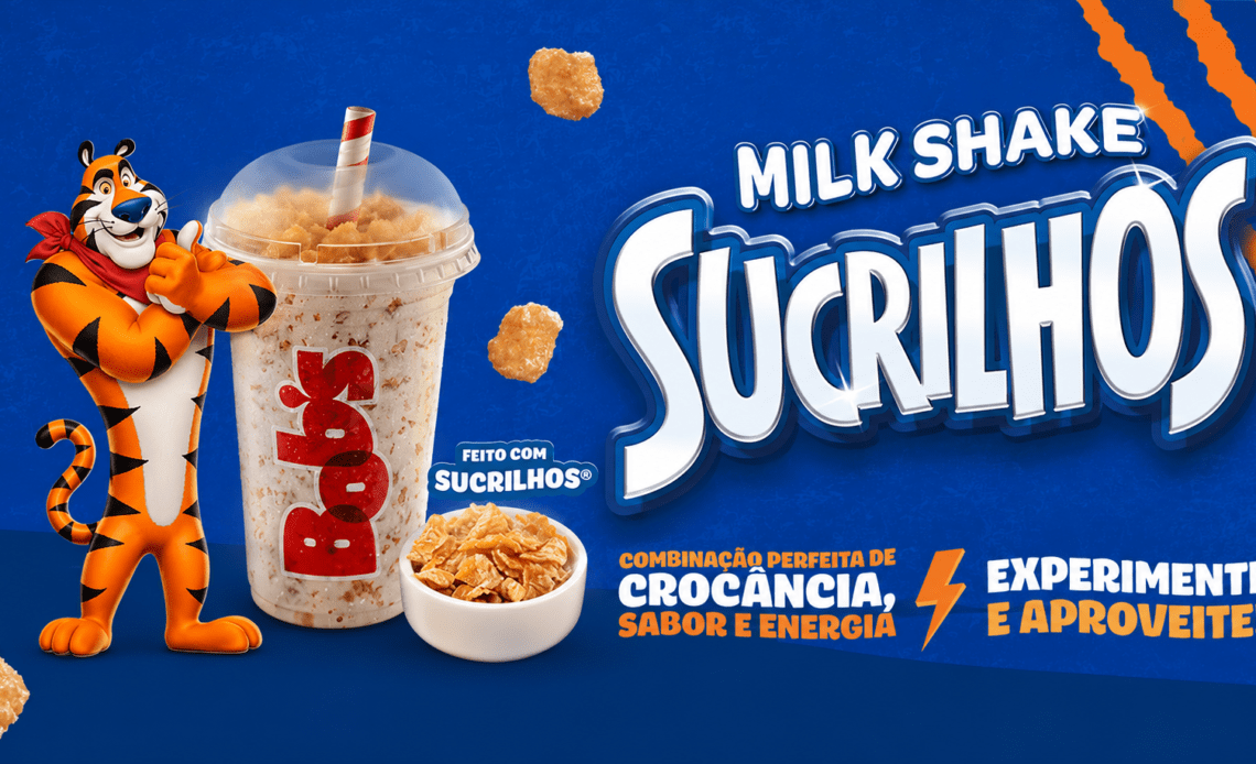 Bob’s e Sucrilhos® unem cremosidade e crocância em novo Milk Shake 1 Sucrilhos