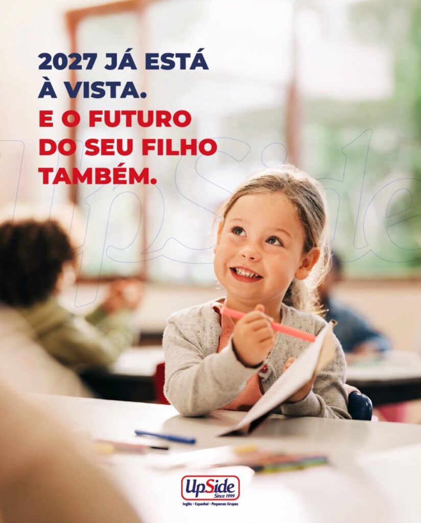 Matrículas 2027: UpSide aposta em turmas reduzidas para incentivar a prática do inglês 2 UpSide English Matrículas 2027
