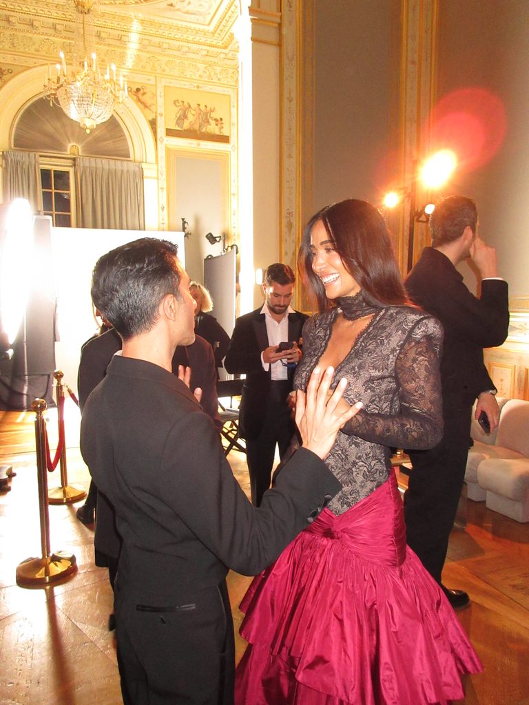 Silvia Braz marca presença no gala da BOF em Paris 5 Imran Amed e Silvia 768x1024 1